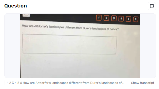 How are Altdorfer’s Landscapes Different from Durer’s Landscapes of Nature?